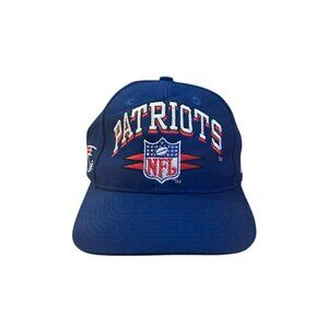Vintage 1990's New England Patriots NFL Logo Athletic Diamond Spike Snapback Hat